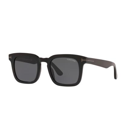 Tom Ford Mannelijk Sunglass FT0751-N - Framekleur: Zwart glanzend, Lenskleur: Staalgrijs