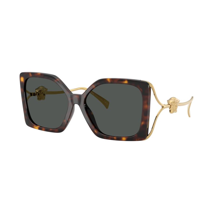 Versace Vrouwelijk Sunglass VE4502U - Framekleur: Havana, Lenskleur: Donkergrijs Grijs