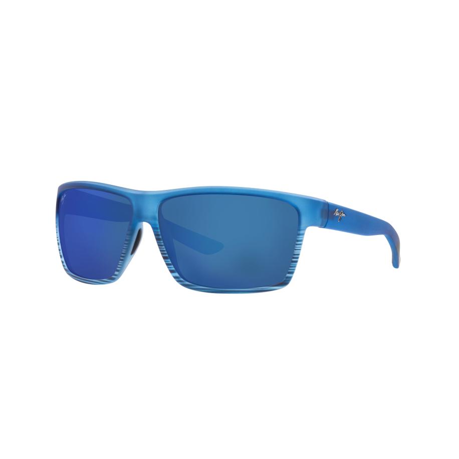 Maui Jim Unisex Sunglass Alenuihaha - Framekleur: Blue Black Havana, Lenskleur: Blue Hawaii Mirror Polarized Multicolor