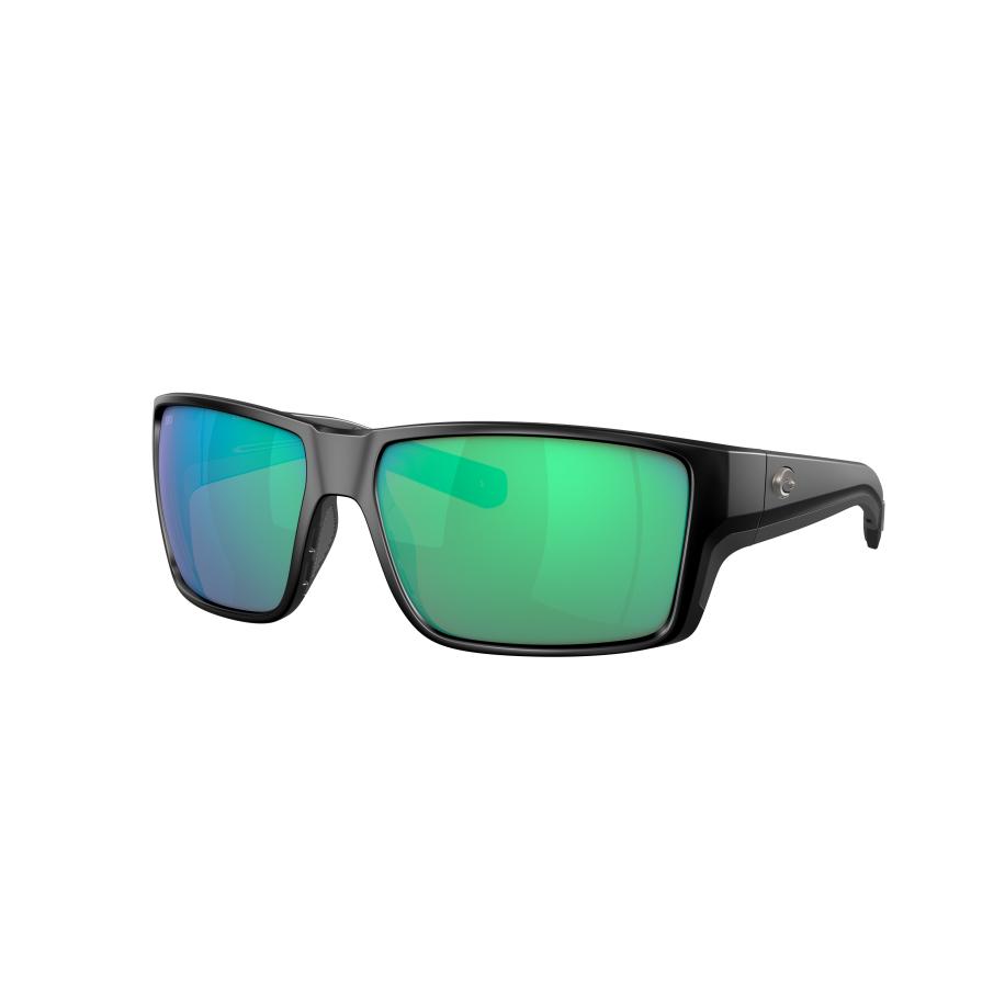 Costa Mannelijk Sunglass 6S9080 Reefton PRO - Framekleur: Matzwart, Lenskleur: Groen gespiegeld Groen