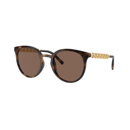 Dolce&Gabbana Vrouwelijk Sunglass DG6189U - Framekleur: Havana, Lenskleur: Donkerbruin