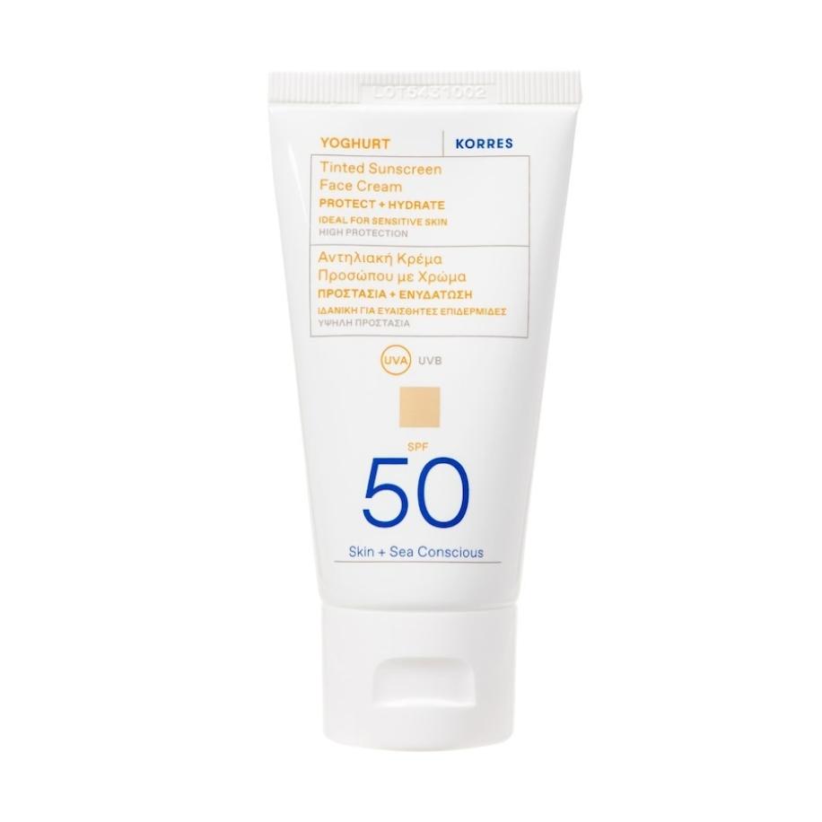 KORRES YOGHURT Getint voor het gezicht SPF50