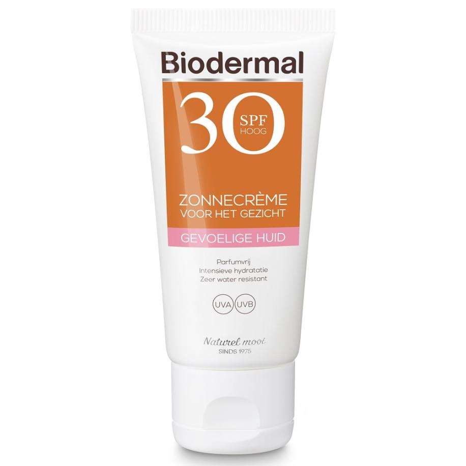 Biodermal Gevoelige Huid Zonnecrème Gezicht SPF30