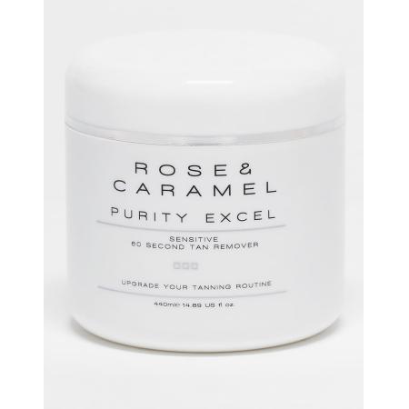 Rose & Caramel Purity Excel Sensitive 60 second Tan Removing Scrub Zelfbruiner verwijderende scrub 440ml-Geen kleur