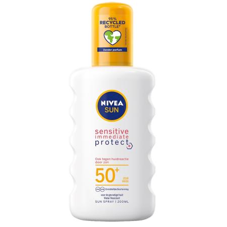 Nivea Sun Sensitive Immediate Protect Zonnespray SPF50+