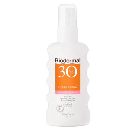 Biodermal Gevoelige Huid Zonnespray - Zonnebrand met SPF30