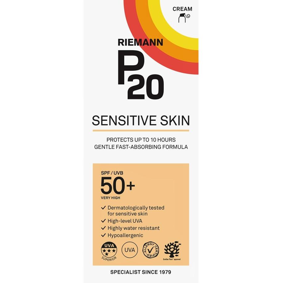 P20 Zonnebrand Sensitive Skin SPF50+