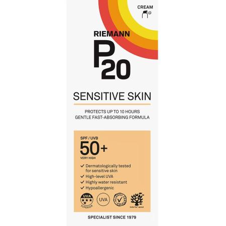P20 Zonnebrand Sensitive Skin SPF50+