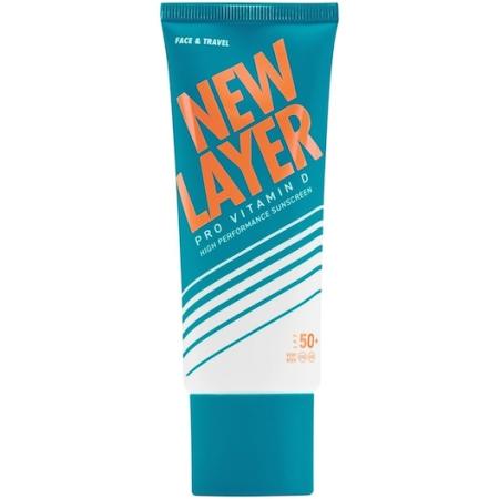 NEW LAYER Zonnecrème Pro Vitamine D Zonnebrand SPF 50+ Zonbescherming Unisex 75 ml