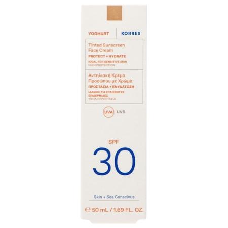 Korres Zonneproducten Yoghurt getinte zonnebrandcrème voor het gezicht SPF30 Zonnebrandcrème Dames 50 ml
