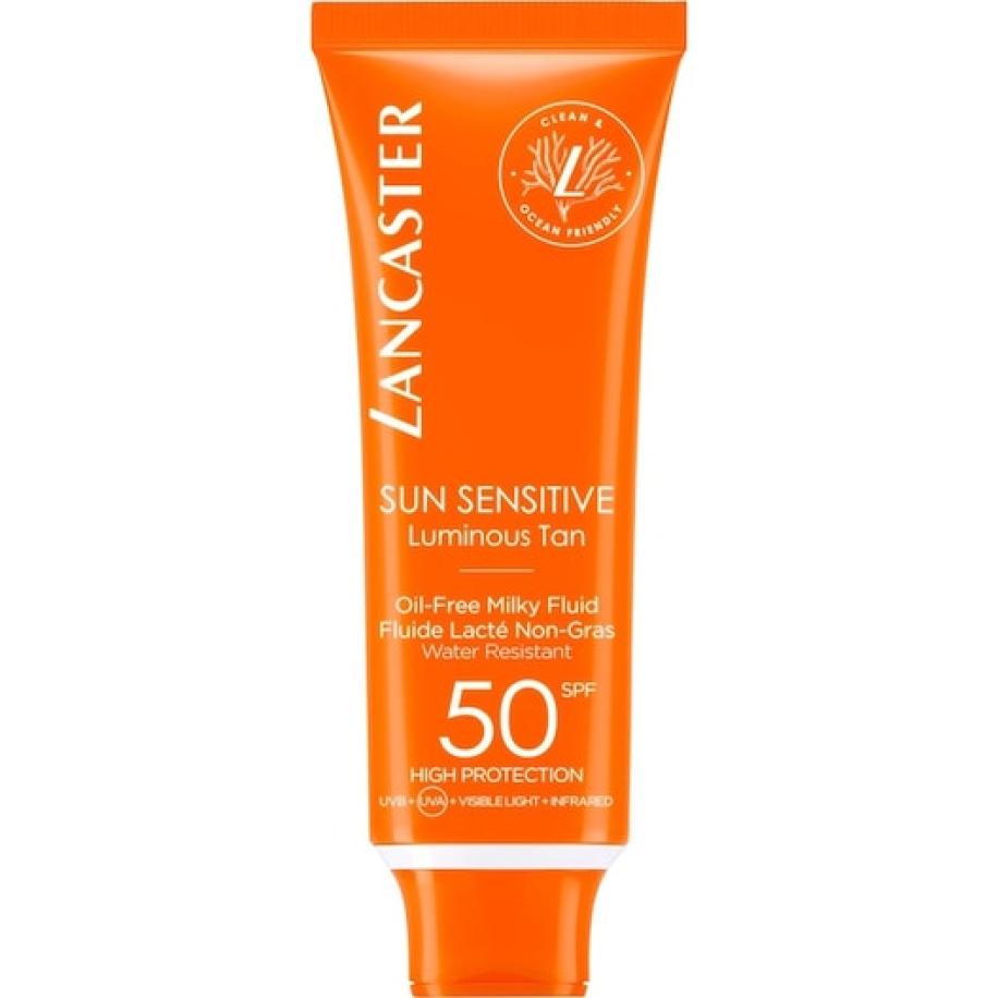 Lancaster Sun Sensitive Oil-Free Milky Fluid SPF50 Zonbescherming Dames 50 ml