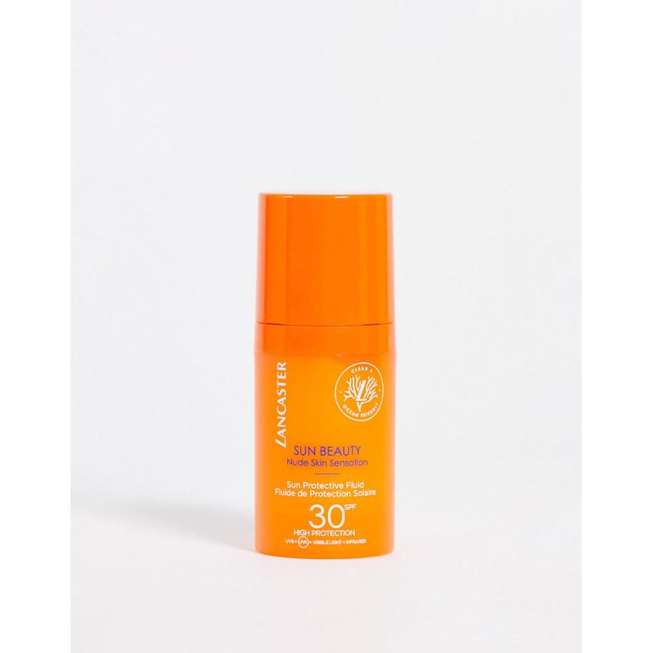 Lancaster Sun Beauty Onzichtbare vloeibare zonnebrand voor het gezicht met SPF30 30ml-Geen kleur