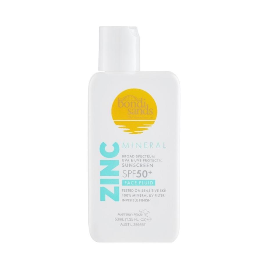 Bondi Sands Sunscreen Face Fluid Zinc Mineral SPF 50