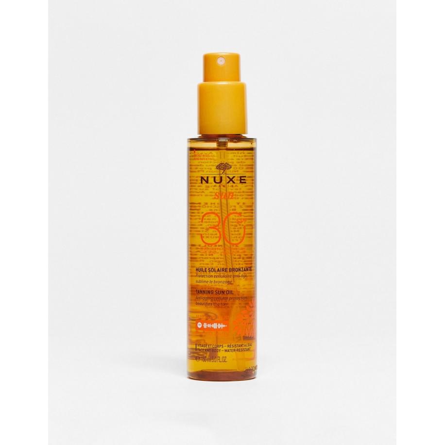 NUXE Sun Tanning Zonnebrandolie voor gezicht en lichaam met SPF30 150 ml-Geen kleur