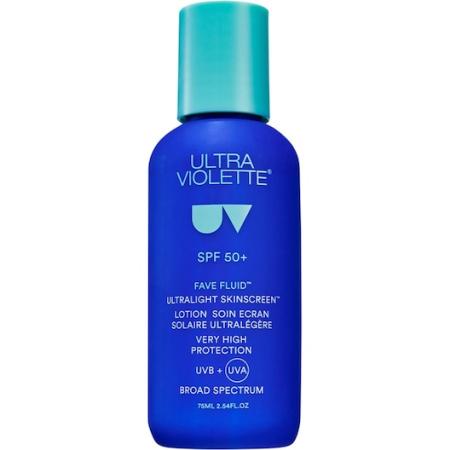 Ultra Violette Gezicht Fave Fluid SPF50+ Lightweight Fragrance-Free Skinscreen Zonnebrandcrème Dames 75 ml