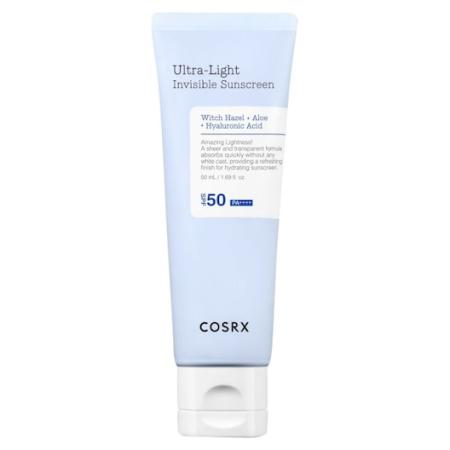 COSRX Vochtinbrenger Ultra Light Invisible Sunscreen SPF50 Zonbescherming Dames 50 ml