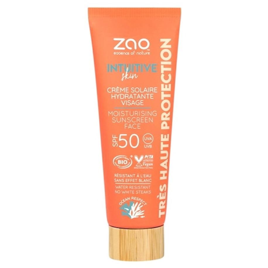 Zao Vochtinbrenger Moisturising Face Sunscreen Zonnebrandcrème Dames 50 ml