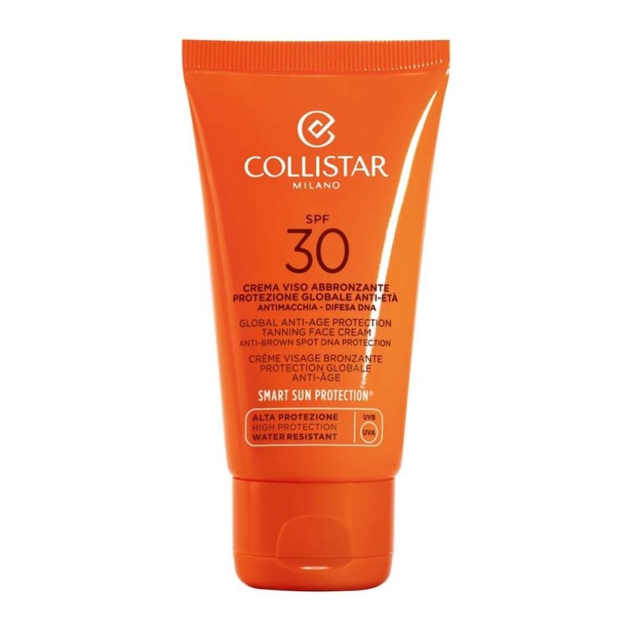 Collistar Sun Protection Tan Global Anti-Age Tanning Face Cream SPF 30 Zonbescherming Dames 50 ml