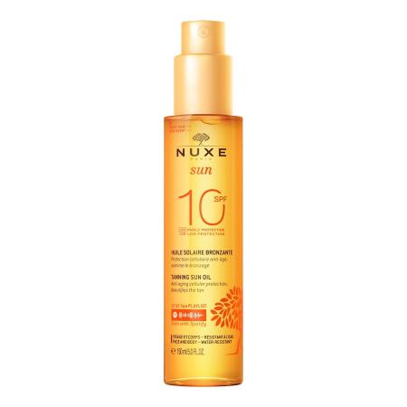NUXE Sun Tanning Sun Oil Low Protection SPF10 face and body