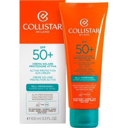 Collistar Sun Protection Active Cream SPF 50+ Zonbescherming Dames 100 ml