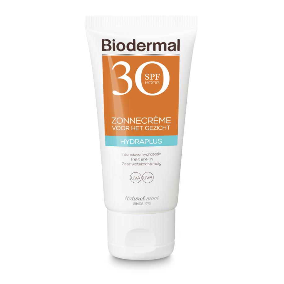 Biodermal Zonnecrème Gezicht Hydraplus SPF30