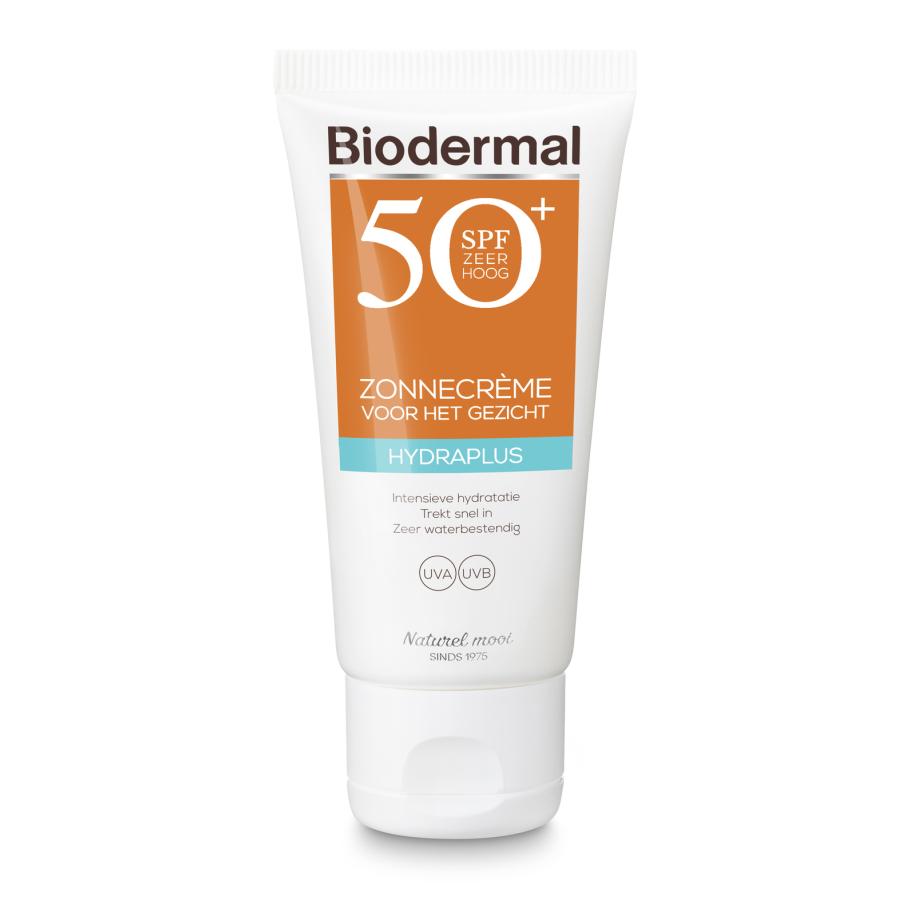 Biodermal Hydraplus Zonnecrème Gezicht SPF50+