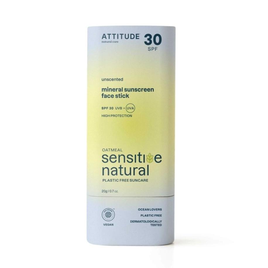 Attitude SUNLY Mineral Sunscreen Face Stick SPF30