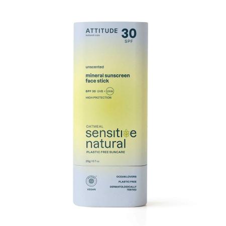 Attitude SUNLY Mineral Sunscreen Face Stick SPF30