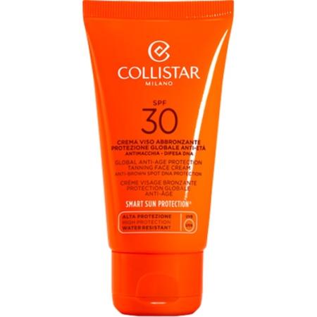 Collistar Sun Protection Tan Global Anti-Age Tanning Face Cream SPF 30 Zonbescherming Dames 50 ml