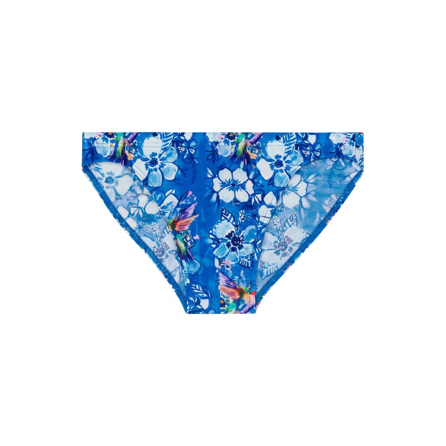 HOM HOM Zwembroek Swim Micro Briefs Colibris blauw -