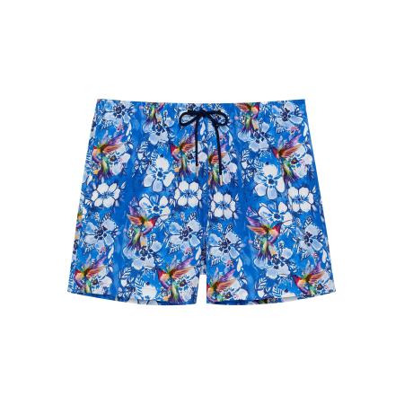 HOM HOM Zwemshorts Beach Boxer Colibris blauw / gemengde kleuren