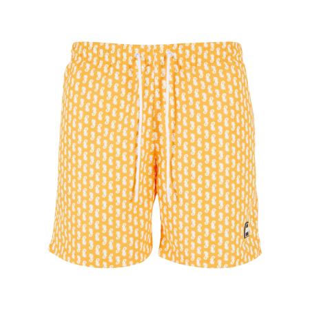 Urban Classics Urban Classics Zwemshorts lichtoranje / wit