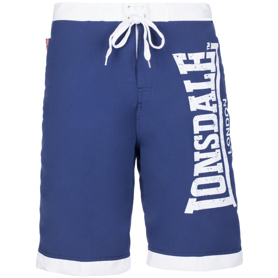 LONSDALE Zwemshorts navy / wit Blauw