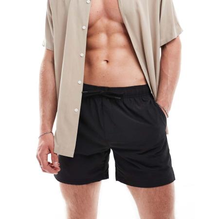 Cotton On - Zwembroek met stretch in zwart