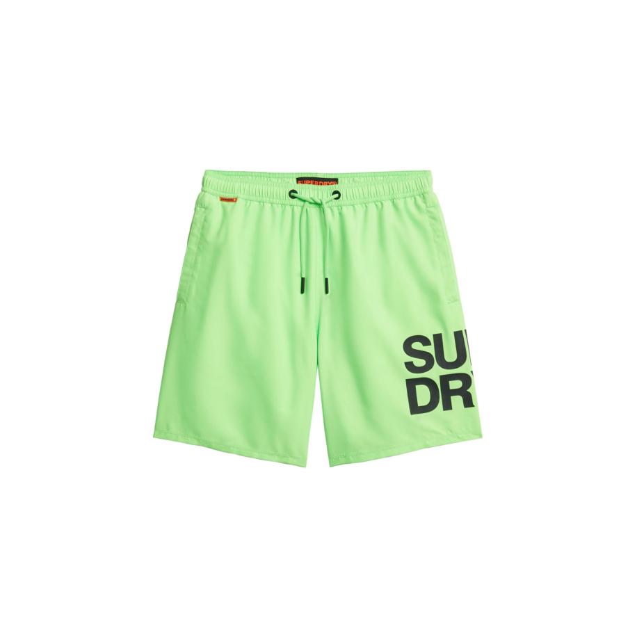 Superdry Superdry Zwemshorts neongroen / zwart -