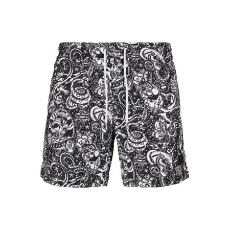 Urban Classics Urban Classics Zwemshorts zwart / wit