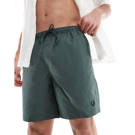 Fred Perry - Zwemshort in donkergroen