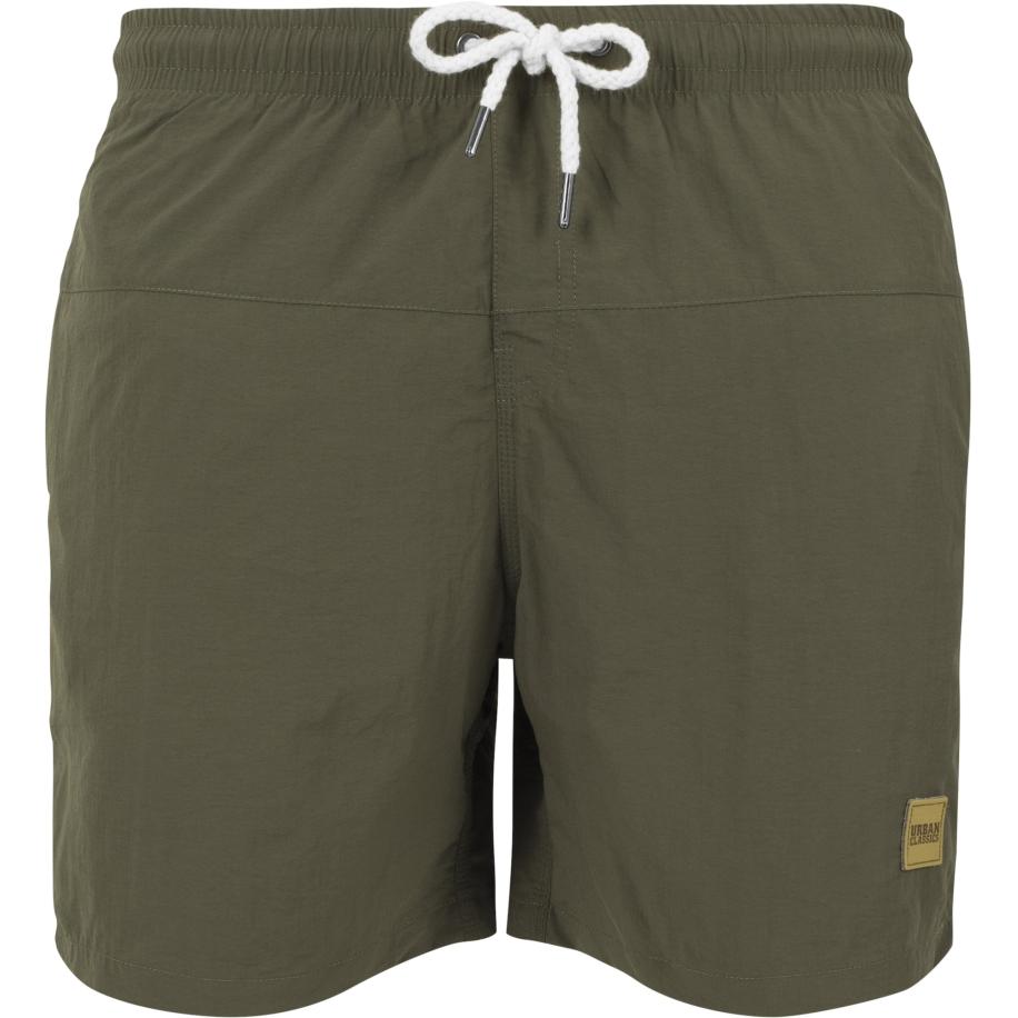 Urban Classics Urban Classics Zwemshorts Block Swim kaki -