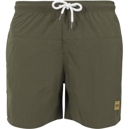 Urban Classics Urban Classics Zwemshorts Block Swim kaki