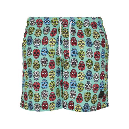 Urban Classics Urban Classics Zwemshorts turquoise / gemengde kleuren
