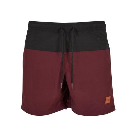 Urban Classics Urban Classics Zwemshorts bordeaux / zwart