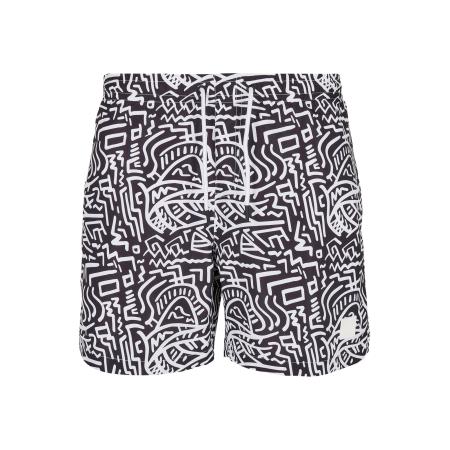 Urban Classics Urban Classics Zwemshorts zwart / wit