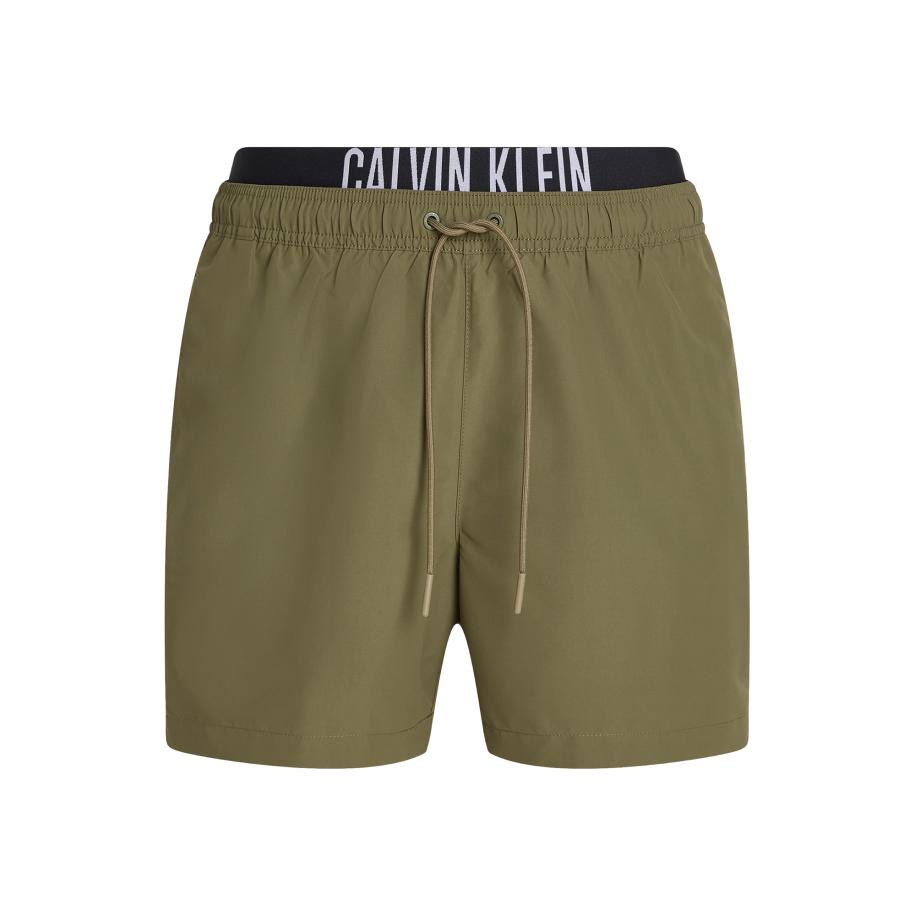 Calvin Klein Calvin Klein Swimwear Zwemshorts Intense Power olijfgroen / zwart / offwhite -