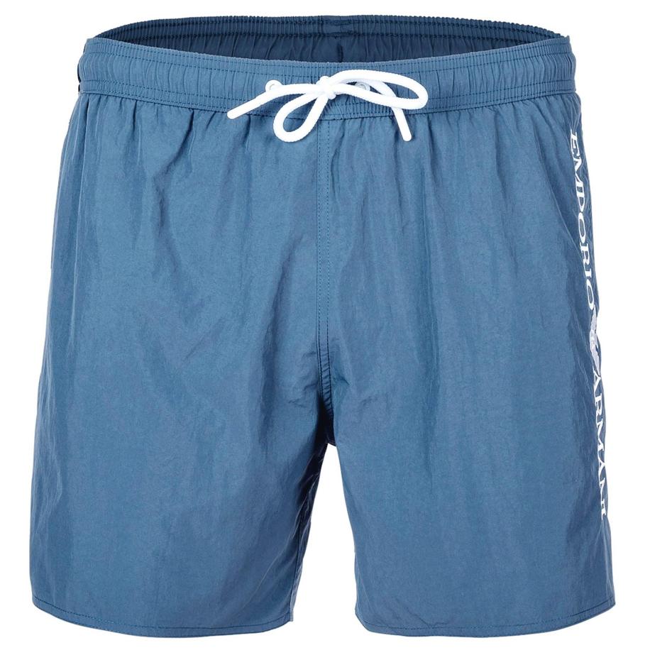 Emporio Armani Emporio Armani Zwemshorts smoky blue / wit -