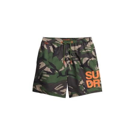 Superdry Superdry Zwemshorts kaki / donkergroen / oranje / zwart