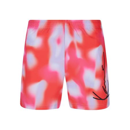 Karl Kani Karl Kani Boardshorts pastelblauw / pink / lichtrood / zwart