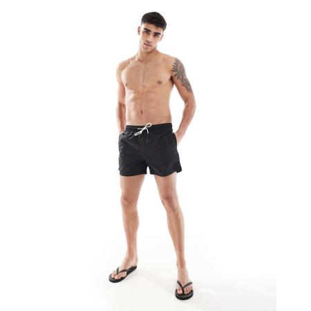 Bershka - Basic zwemshort in zwart