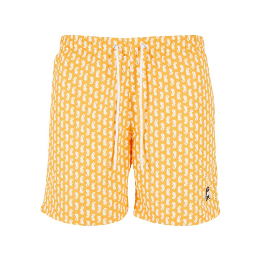 Urban Classics Urban Classics Zwemshorts lichtoranje / wit -