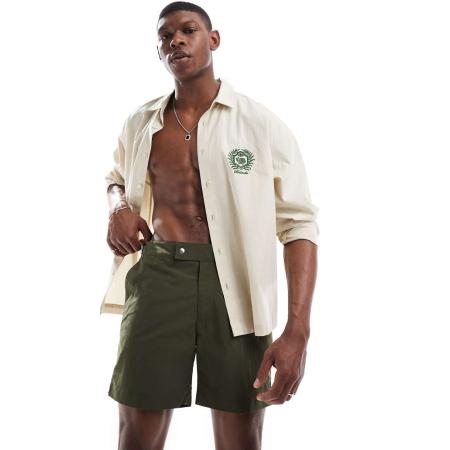 Polo Ralph Lauren - Monaco - Icon - Halflange zwemshort van nylon met klassieke pasvorm in donkergroen