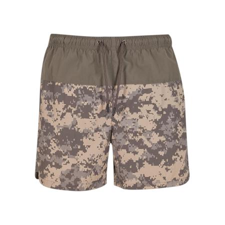 Brandit Zwemshorts beige / olijfgroen